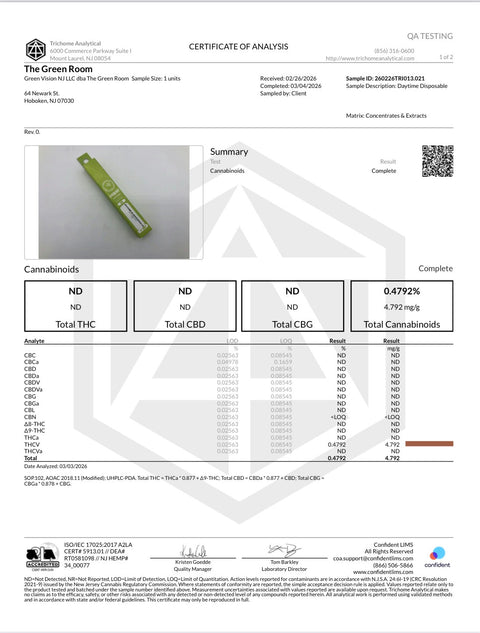 Disposable Vape Cartridge - 2 Grams